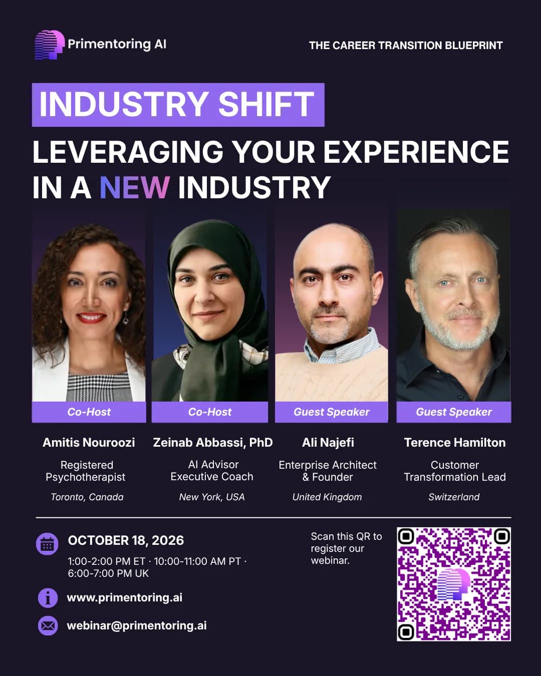 Industry Shift webinar poster